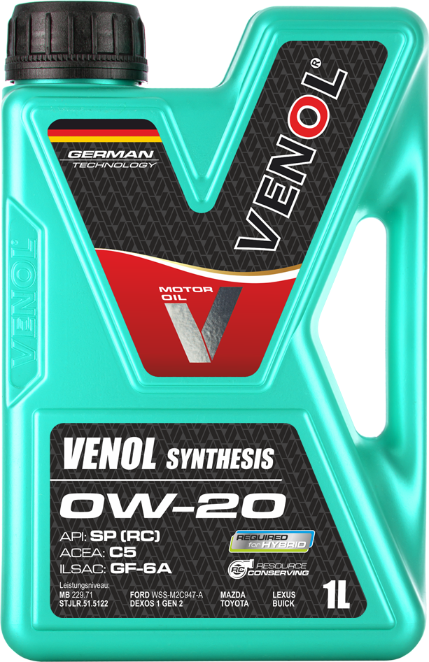 VENOL SYNTHESIS 0W20 SP (RC) C5 GF-6A