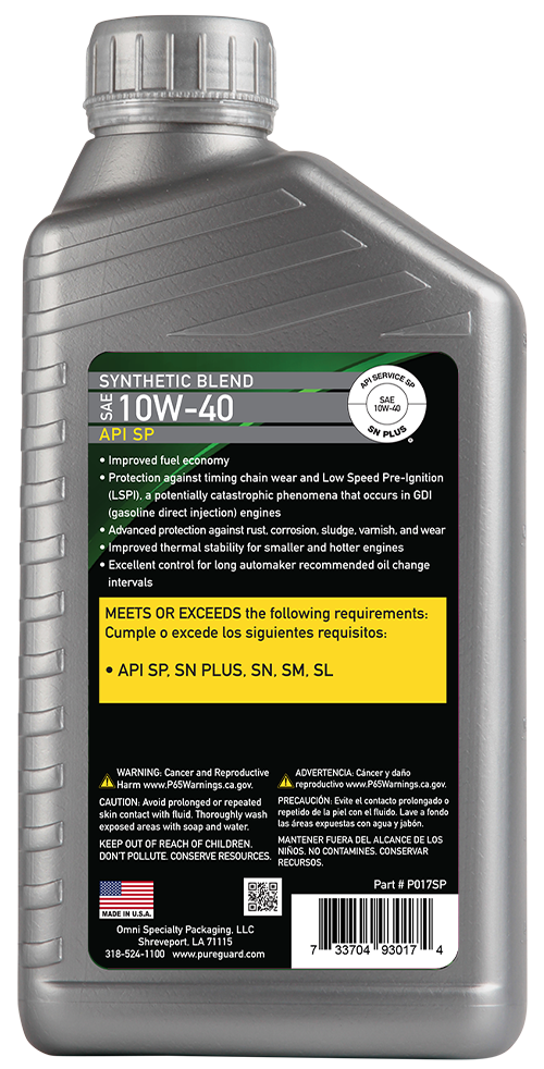 PURE GUARD Synthetic Blend 10W40