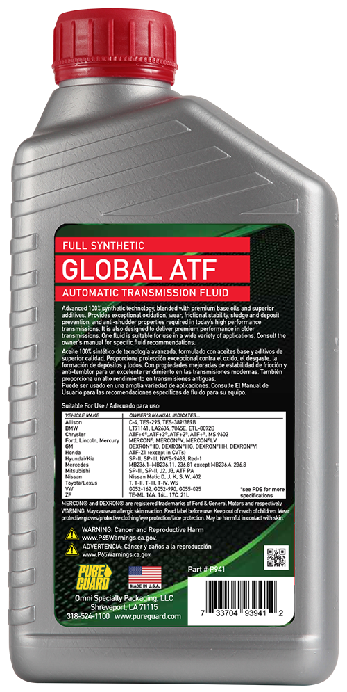 PURE GUARD Full Synthetic Global ATF