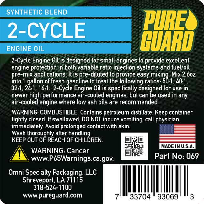 PURE GUARD 2-Cycle - Synthetic Blend & Low Smoke